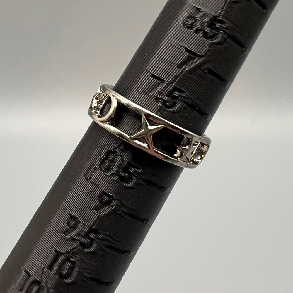 Sterling Silver Celestial Ring, Size 8 - image 3